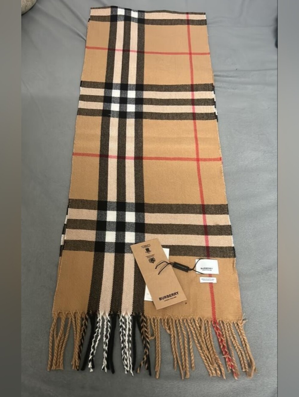 Tan Burberry Scarf